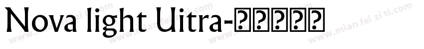 Nova light Uitra字体转换